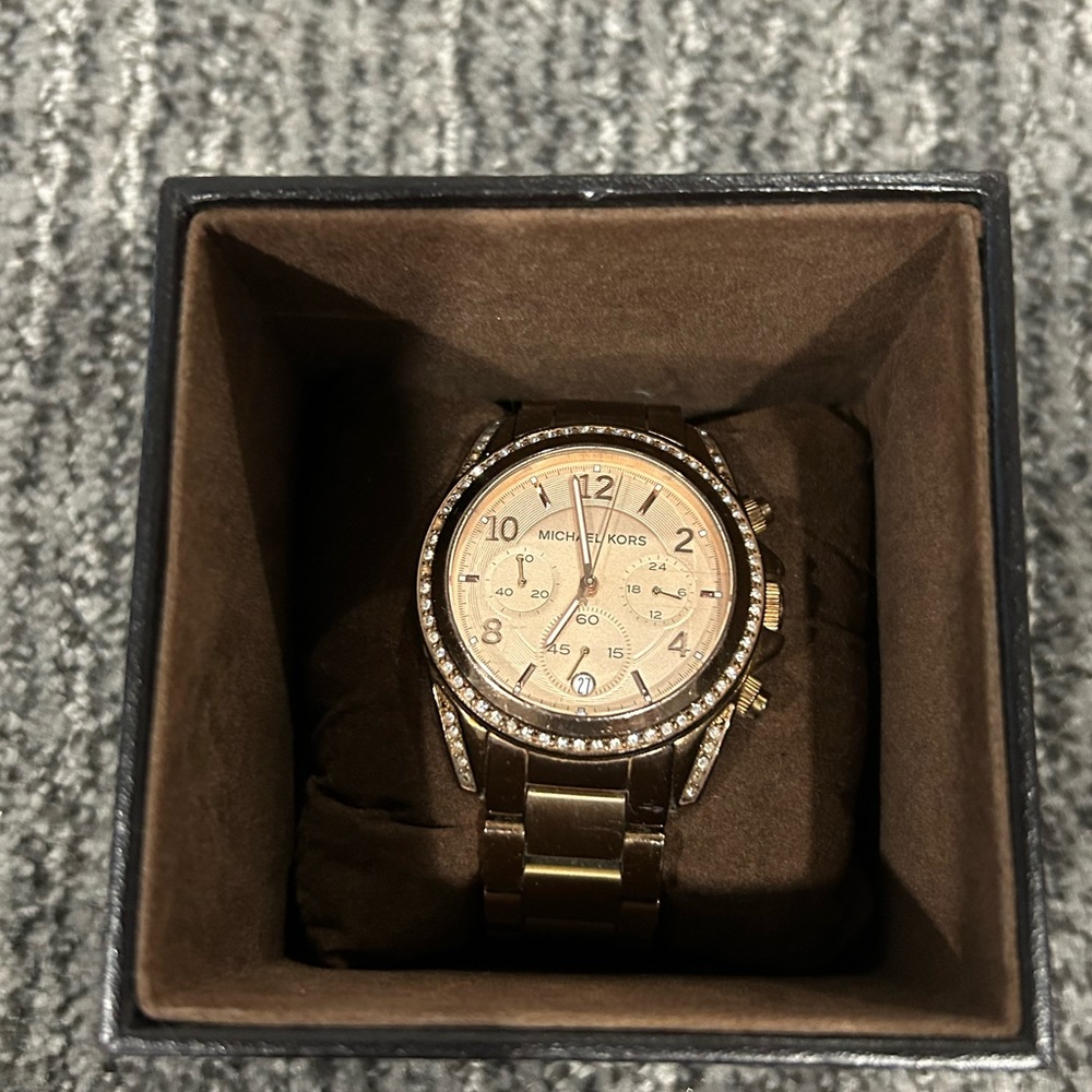 Rose Gold Michael Kors oversized watch